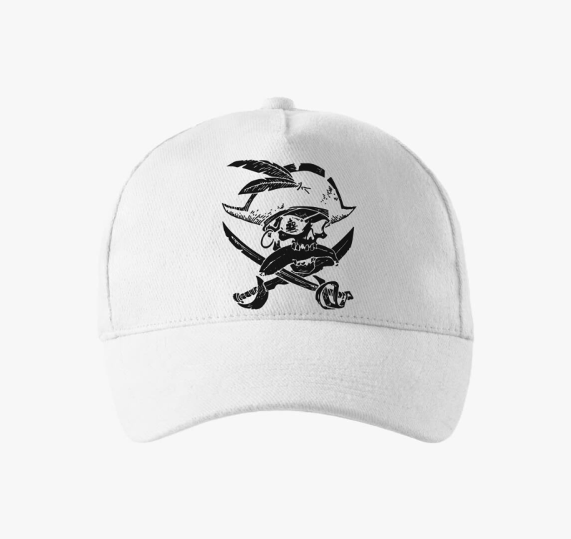 Pirate skull silhouette bejzbolska kapa