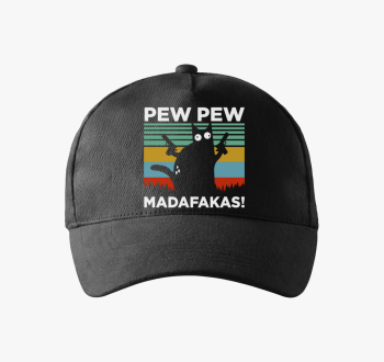 Macska Pew Pew smešno bejzbolska kapa