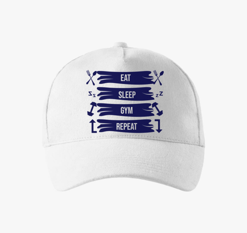 Eat sleep gym repeat bejzbolska kapa