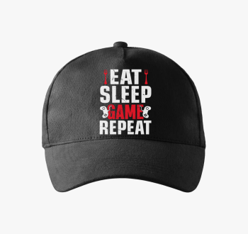 Eat sleep game repeat gamereknek bejzbolska kapa