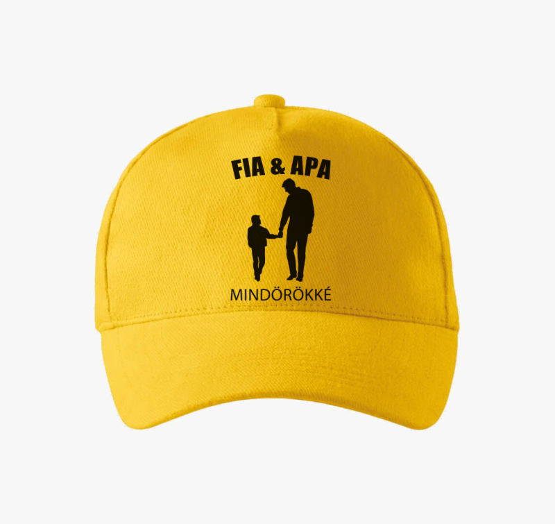 Oče in fia bejzbolska kapa