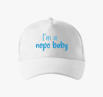 I'm nepo baby (modra) feliratos bejzbolska kapa