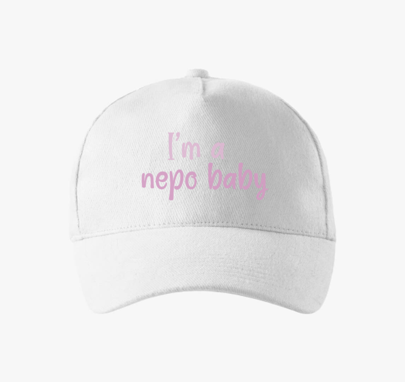 I'm nepo baby (roza) feliratos bejzbolska kapa