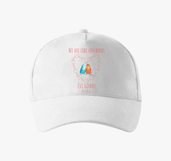 lovebirds (rdeča) bejzbolska kapa