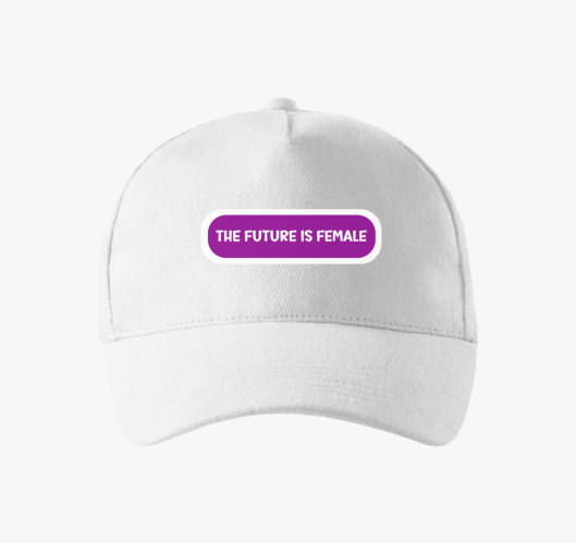 Future is female vijolična bej...