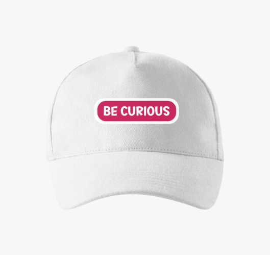 Be curious pink bejzbolska kap...