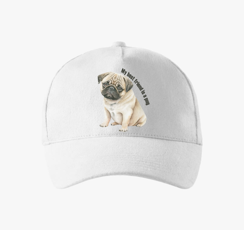 My best friend is pug bejzbolska kapa