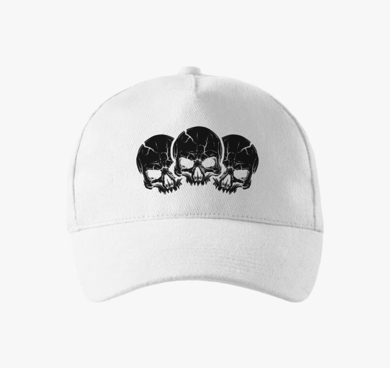 3 black skulls bejzbolska kapa