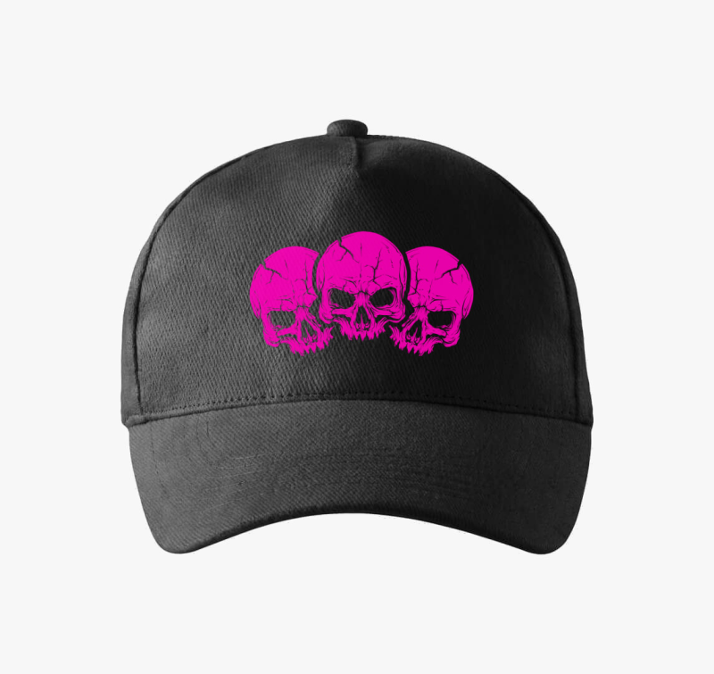 3 pink skulls bejzbolska kapa