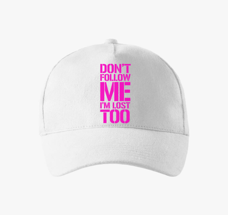 dont follow me pink bejzbolska kapa