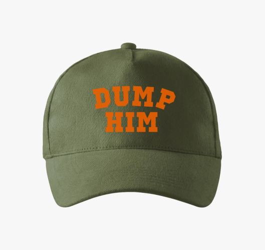DUMP HIM orange bejzbolska kap...