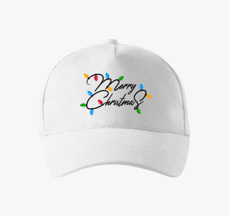 Merry Christmas lights bejzbolska kapa
