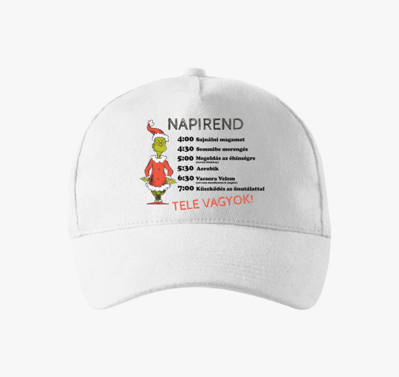 Grinch napirend bejzbolska kapa