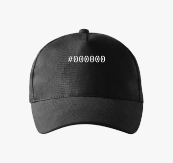 Črna hex bejzbolska kapa