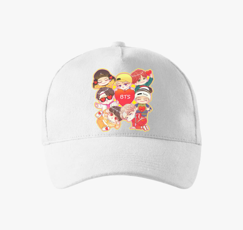 BTS tagok chibi art bejzbolska kapa