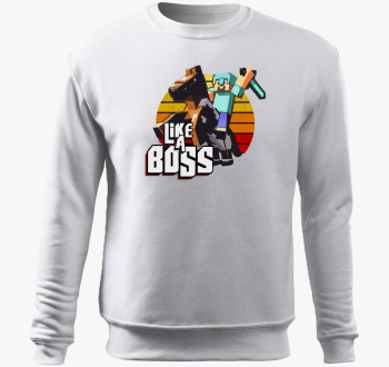 Minecraft Like boss pulover s kapuco
