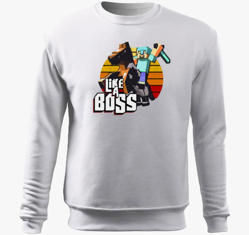 Minecraft Like boss pulover s kapuco