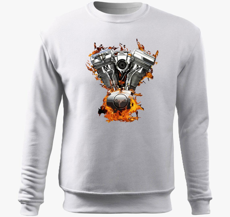 Flamming V motor pulover s kapuco