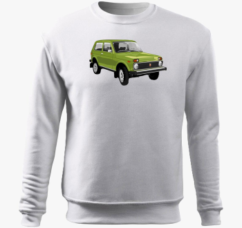 Zelena Lada Niva pulover s kapuco