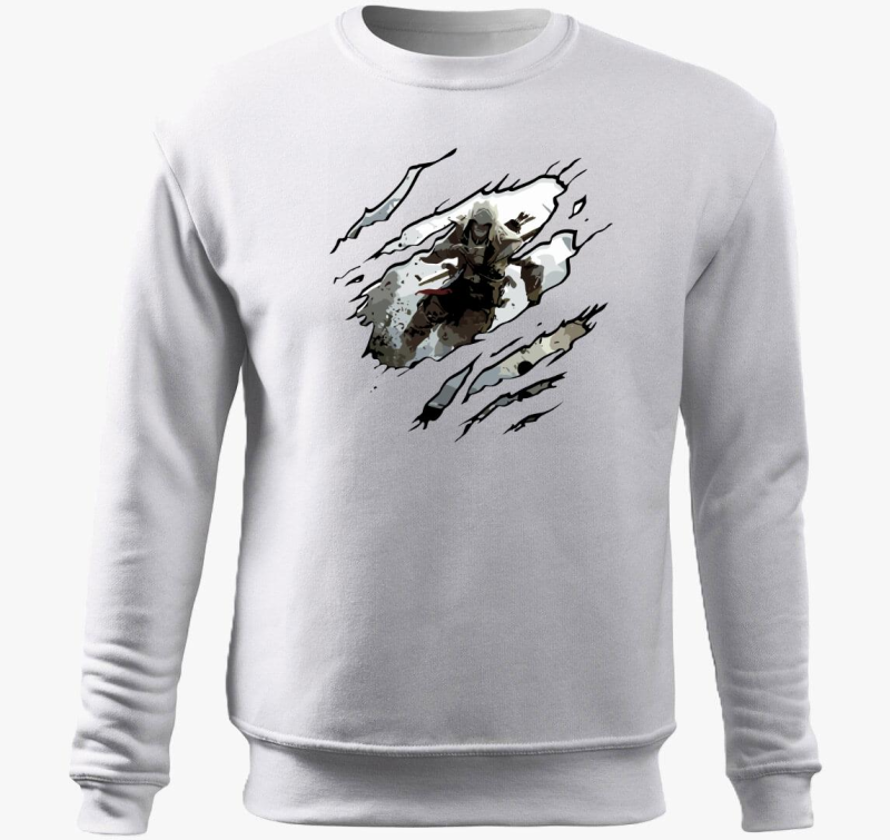 Assassins Creed repedezett pulover s kapuco