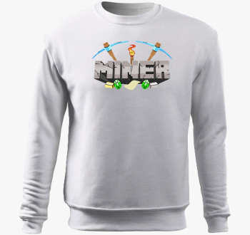 Minecraft miner pulover s kapuco