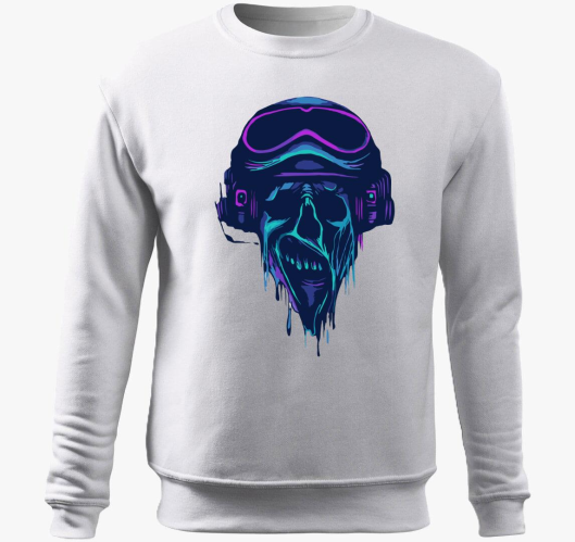ColorSkull pulover s kapuco