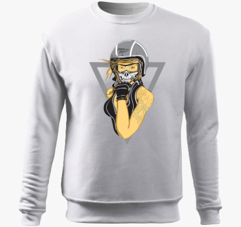 Biker Babe pulover s kapuco