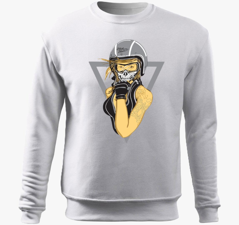 Biker Babe pulover s kapuco