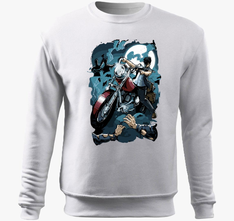 Pirate Biker pulover s kapuco