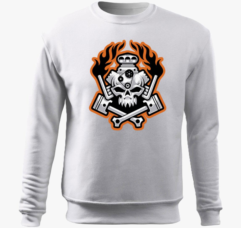 Skull motor pulover s kapuco