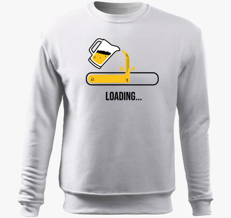 Beer Loading pulover s kapuco