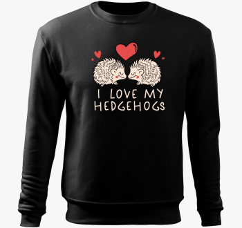 I love my hedgehogs pulover s kapuco