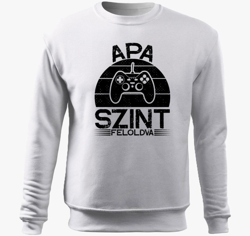 Gamer oče szint feloldva pulover s kapuco