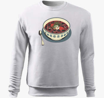 Borscs pulover s kapuco