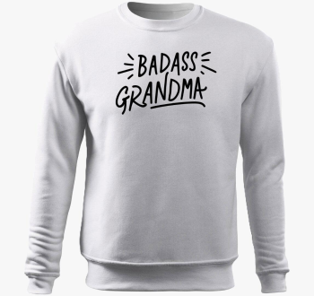 Badass Grandma pulover s kapuco