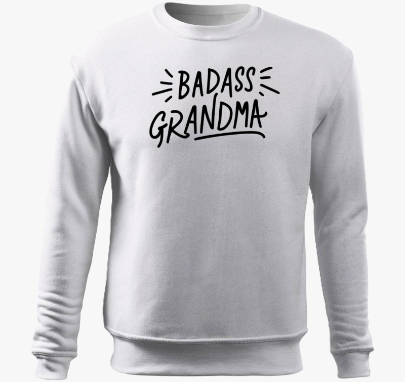 Badass Grandma pulover s kapuco