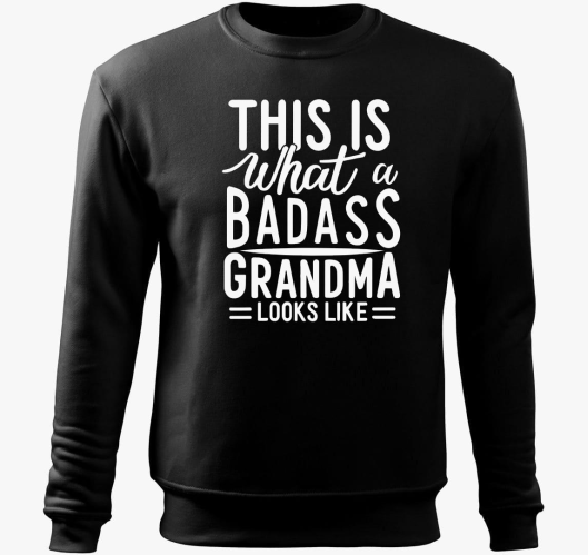 Badass Grandma look pulover s ...