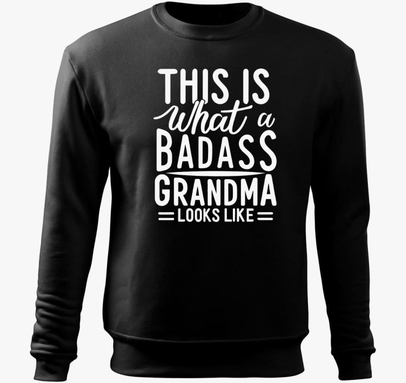 Badass Grandma look pulover s kapuco
