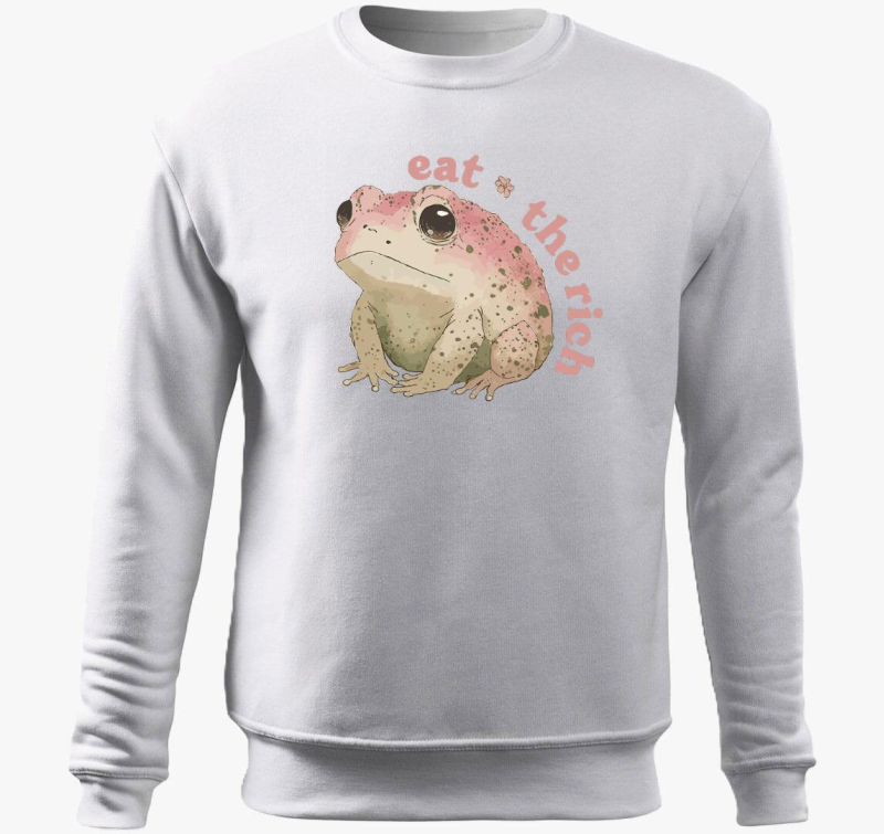 eat the rich pink pulover s kapuco