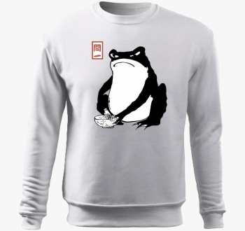 Unimpressed frog pulover s kapuco