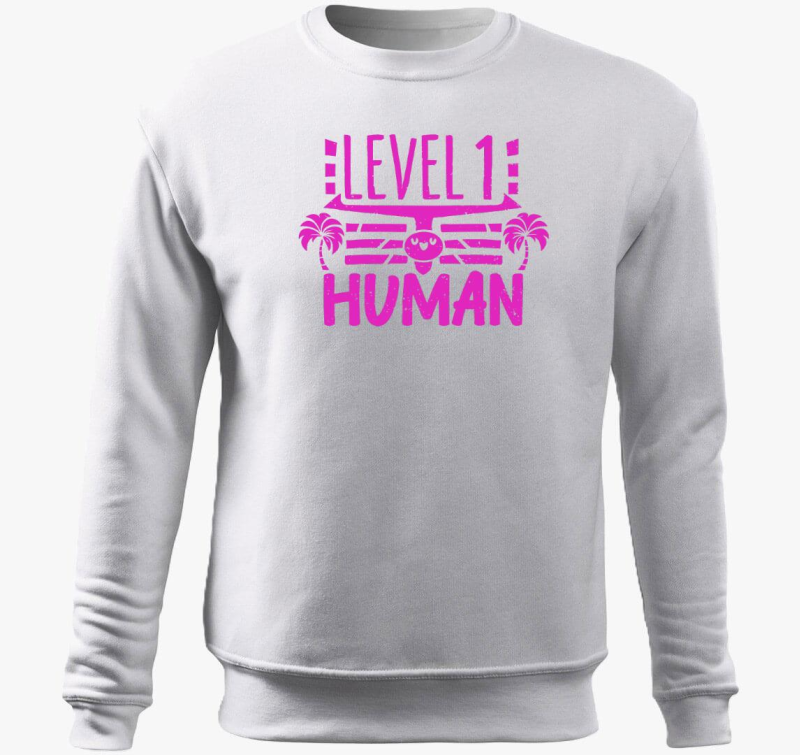 Level 1 Human pink pulover s kapuco