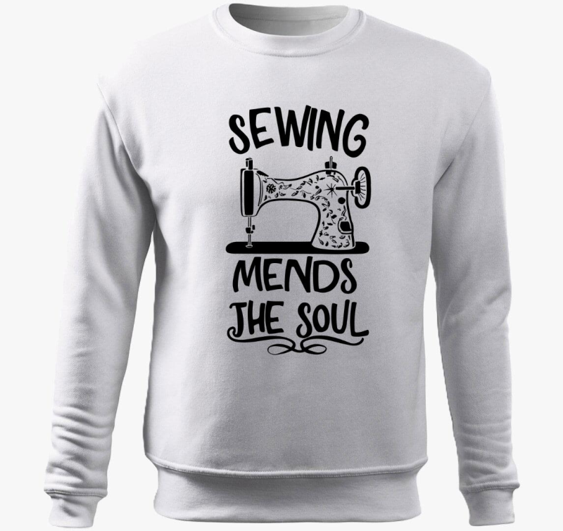 Sewing mends the Soul pulover s kapuco