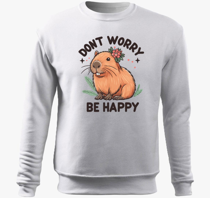 dont worry capybara pulover s kapuco