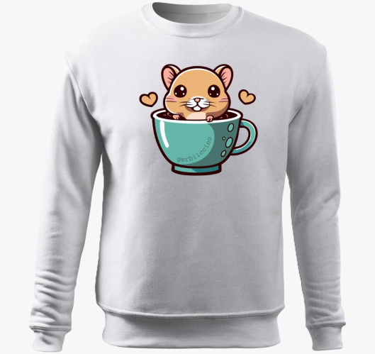 Gerbilccino pulover s kapuco