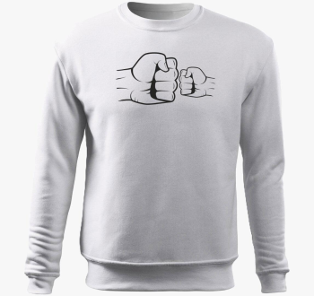 Oče fia pulover s kapuco