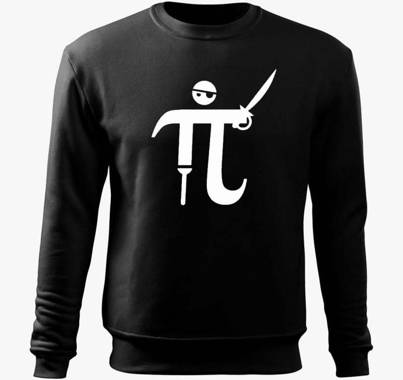 Pirate Pi smešno pulover s kapuco