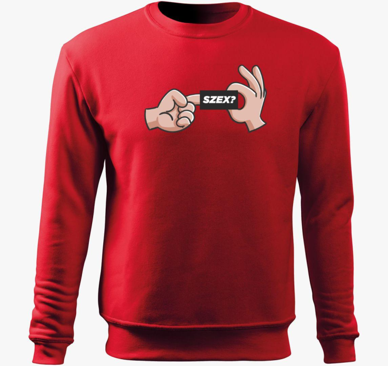 Szex pulover s kapuco