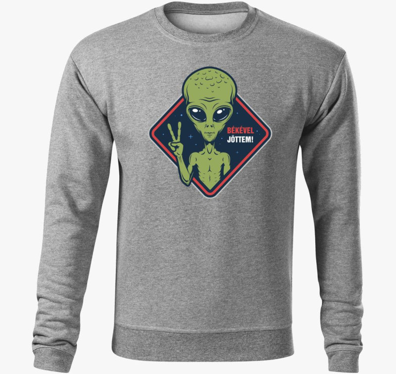 Ufo Alien divat pulover s kapuco