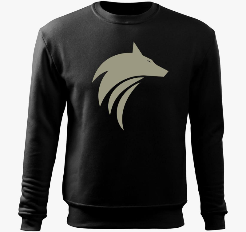 Farkas design divat pulover s kapuco