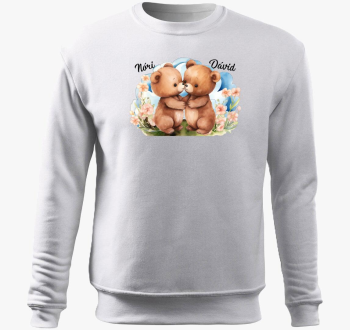 szerelmes Macik pulover s kapuco